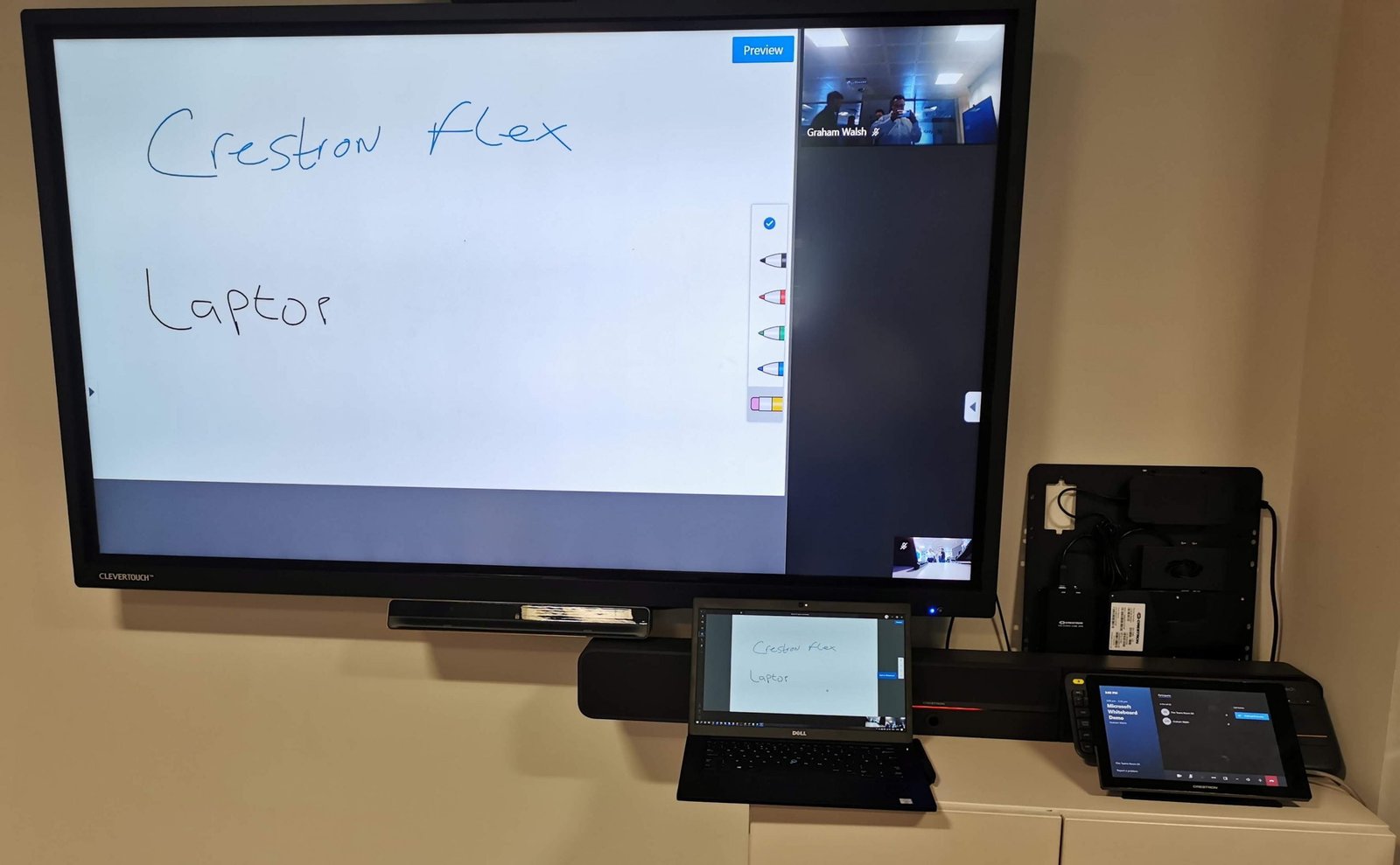 Using Microsoft Teams Rooms with Front of Room Touchscreens