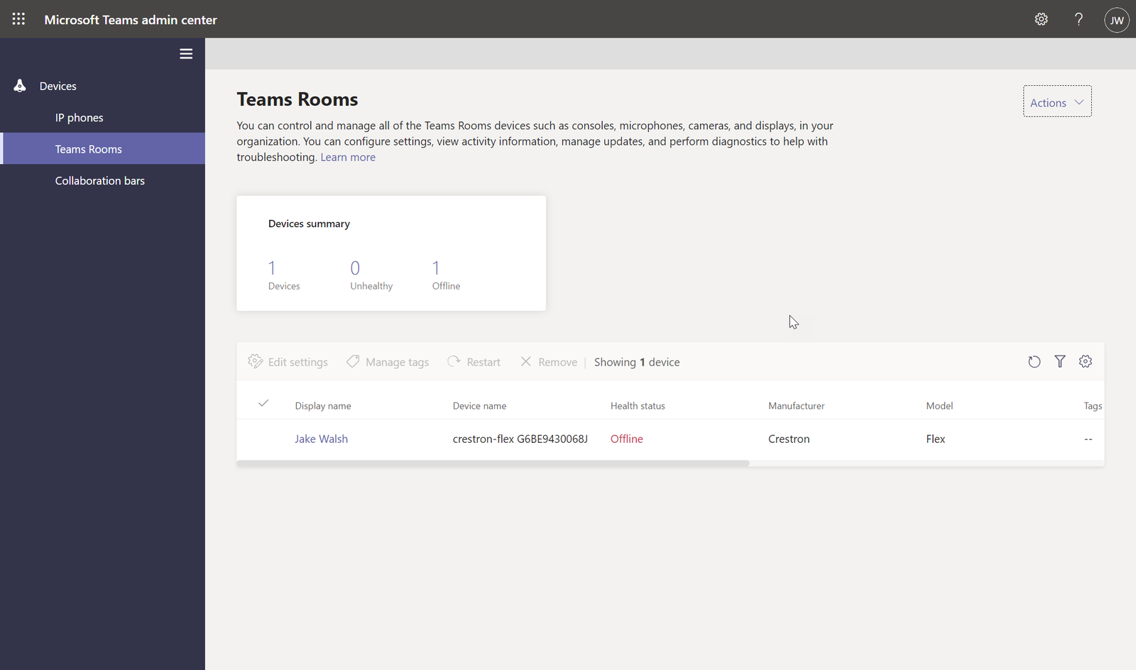 Assigning a Microsoft Teams Devices Administrator