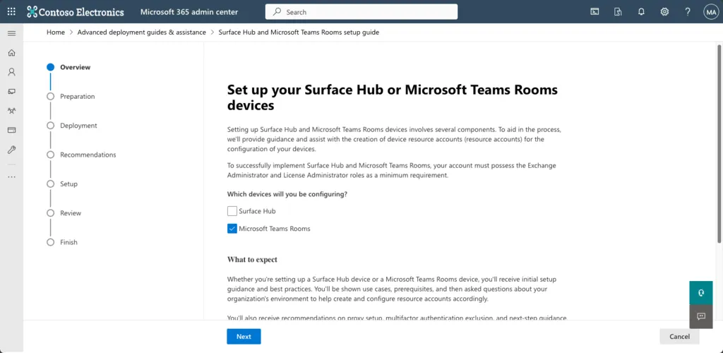 Microsoft 365 Account Setup Wiziard