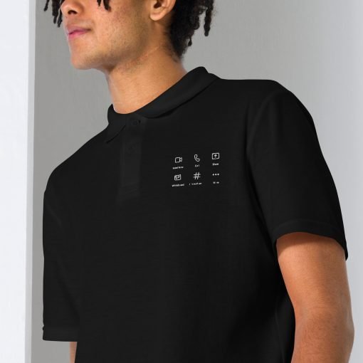 Design 12 - Unisex pique polo shirt - Image 3