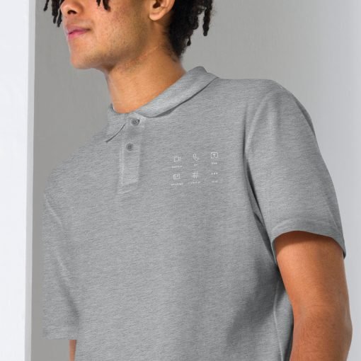 Design 12 - Unisex pique polo shirt - Image 9