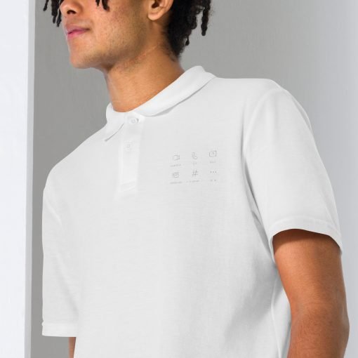 Design 12 - Unisex pique polo shirt - Image 11